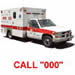 photo of ambulance and 000