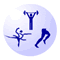 symbol with various exercise activitie